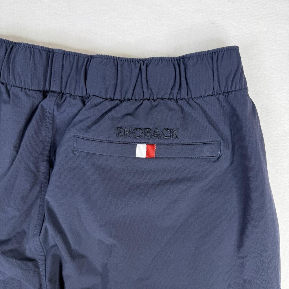 Rhoback Shorts Mens Medium Blue Sweat Everyday Quick Dry Stretch 7.5" Summer